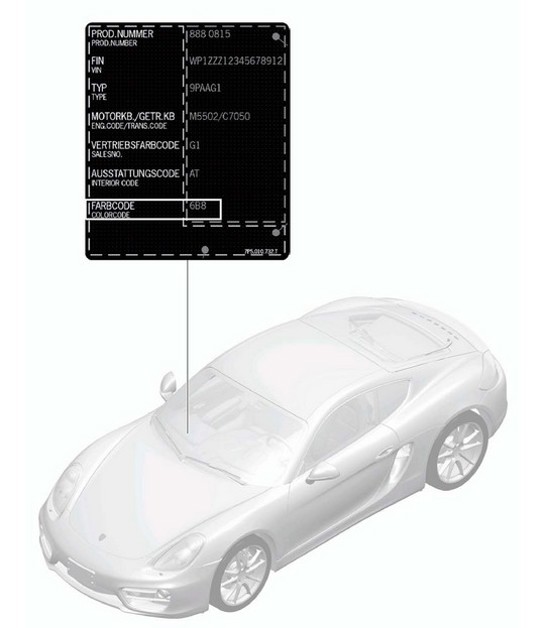 Diagram 004-000 Porsche Cayman 987C/981C (2005-2016) Accessoires et autres 