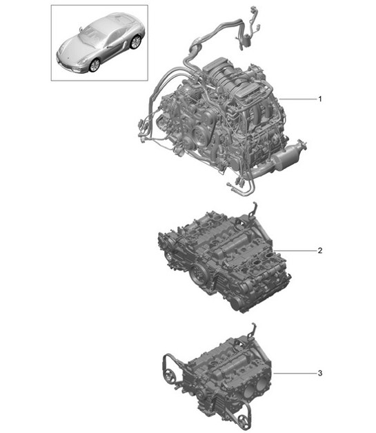 Diagram 101-000 Porsche 911 Turbo 3.0L 1975-77 Motor