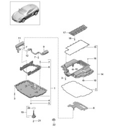 Oil sump 981C Cayman / Cayman S 2014-16
