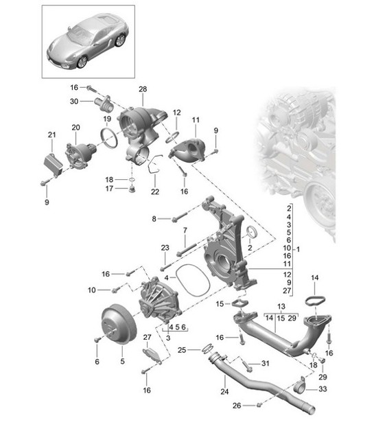 Diagram 105-000 Porsche 928GTS 5.4L 1992-95 