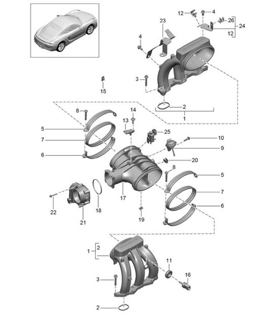 Diagram 107-010 Porsche Macan Turbo 2.9L V6 440Bhp 