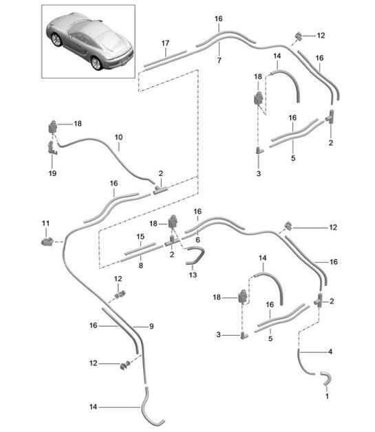 Diagram 107-015 Porsche Cayenne E-Híbrido V6 3.0L V6 340 CV 