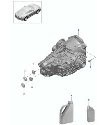 - PDK - Caja de cambios / Transmisión de repuesto (Modelo: CG205,CG225) 981C Cayman / Cayman S 2014-16
