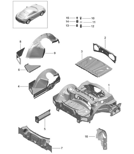 Diagram 801-035 Porsche Macan Gasolina 2.0L V4 237 CV Carrocería