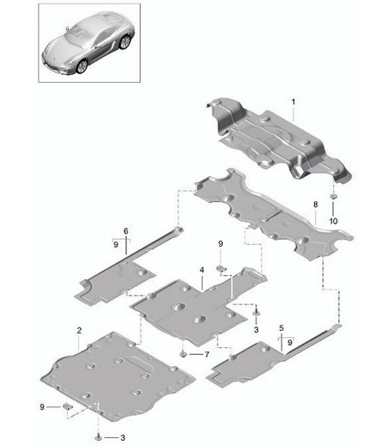 Diagram 801-070 Porsche 993 (911) C2S 1994-97 Carrocería