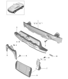 Bumperdrager - ACHTER - 981C Cayman / Cayman S 2014-16