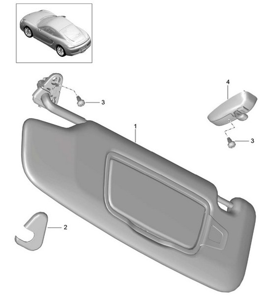 Diagram 807-065 Porsche Cayman GTS 718 4.0L 手动档 (400 Bhp)  车身