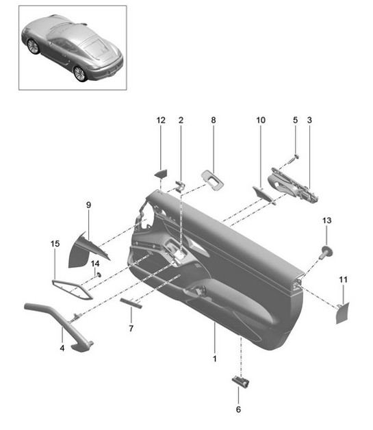Diagram 808-085 Porsche Cayenne S/GTS 4.8L 2007>> Carrozzeria