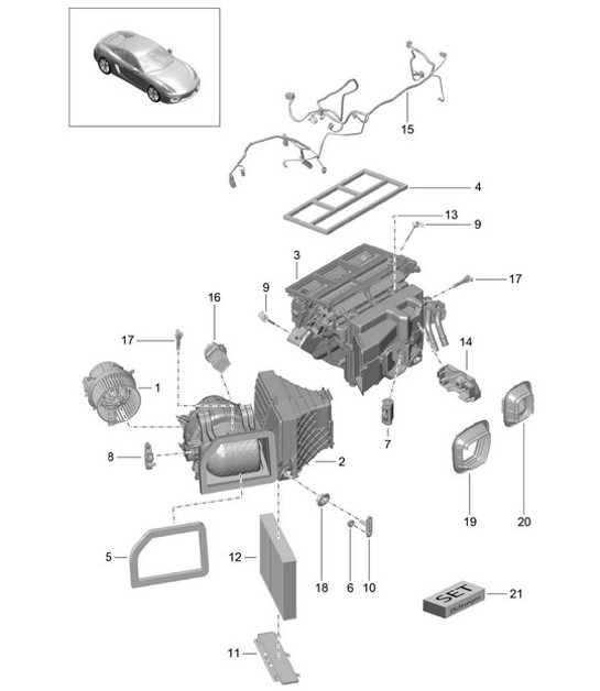 Diagram 813-010 Porsche 996 C2 3.6L 09/01-2005 Carrozzeria