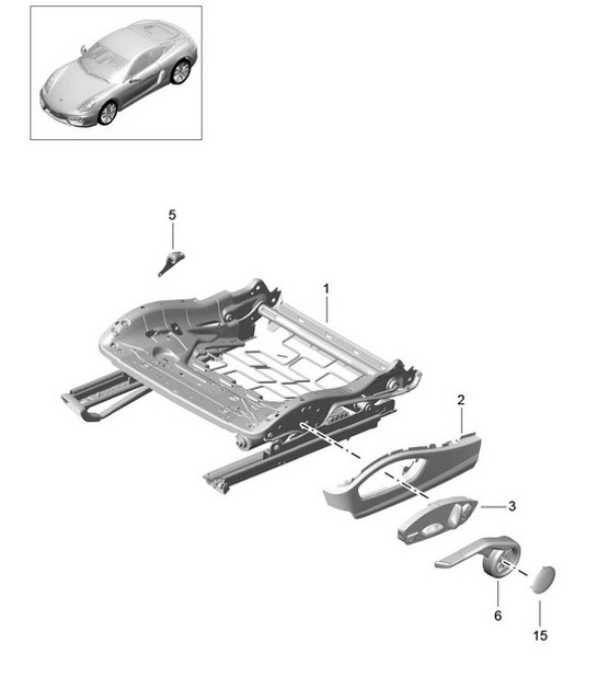 Diagram 817-008 Porsche Boxster 718（982） 2017 年>>  车身