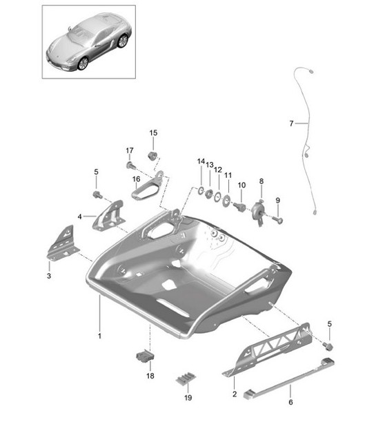 Diagram 817-064 Porsche Cayman 987C/981C (2005-2016) Carrozzeria