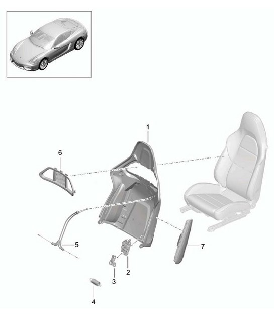 Diagram 817-064 Porsche 911/912 (1965-1989) Carrozzeria