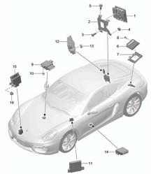 控制单元 981C Cayman / Cayman S 2014-16