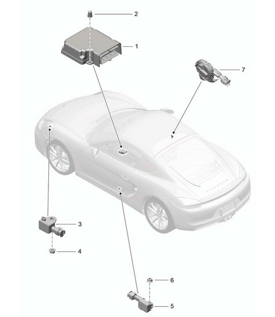 Diagram 901-005 Porsche Cayenne Turbo 4.5L 2003>> Equipo eléctrico