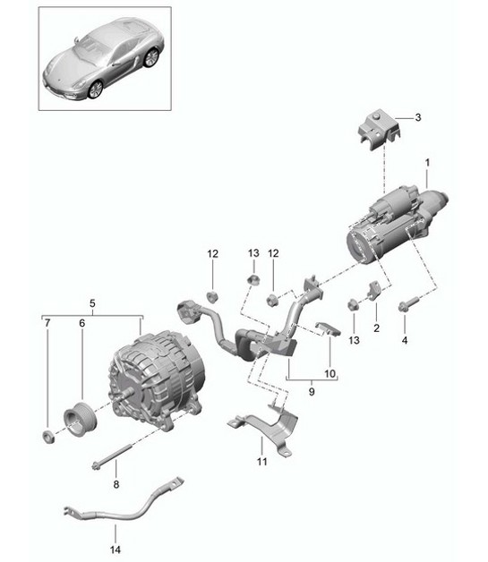 Diagram 902-005 Porsche Cayenne E-Hybrid V6 3.0L 470CV 