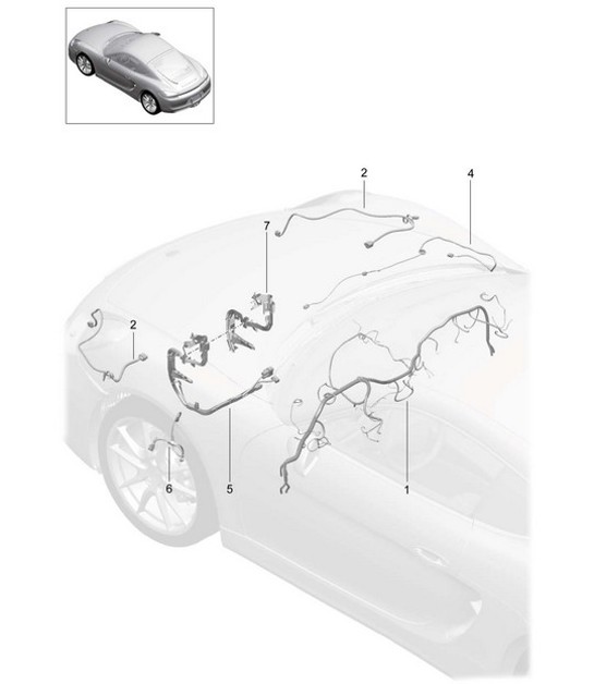 Diagram 902-011 Porsche 964（911）（1989-1994） 电子设备
