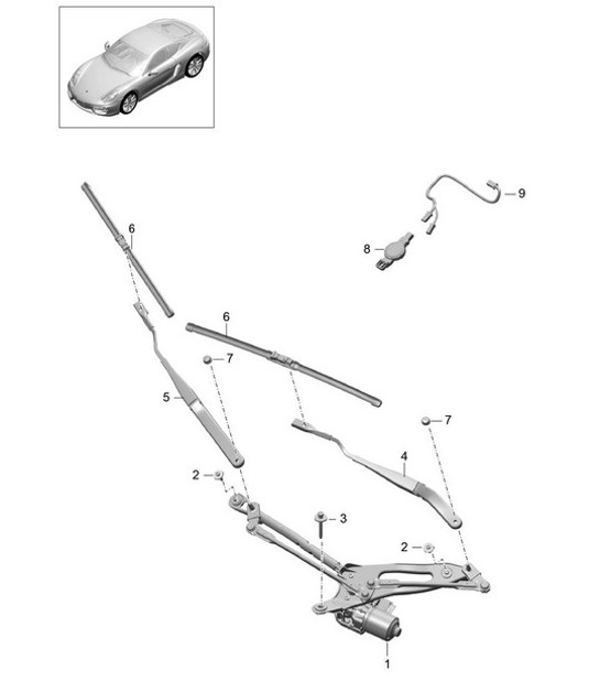 Diagram 904-000 Porsche Cayenne S 4.5L V8 2003>> Electrical equipment