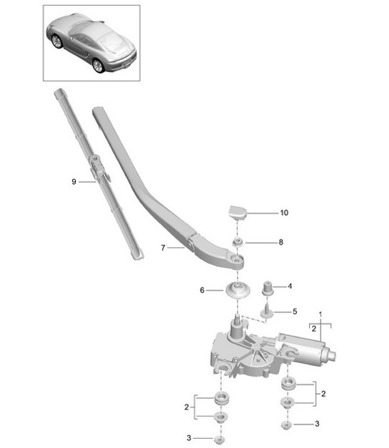 Diagram 904-005 Porsche Cayman 987C/981C（2005-2016 年） 电子设备