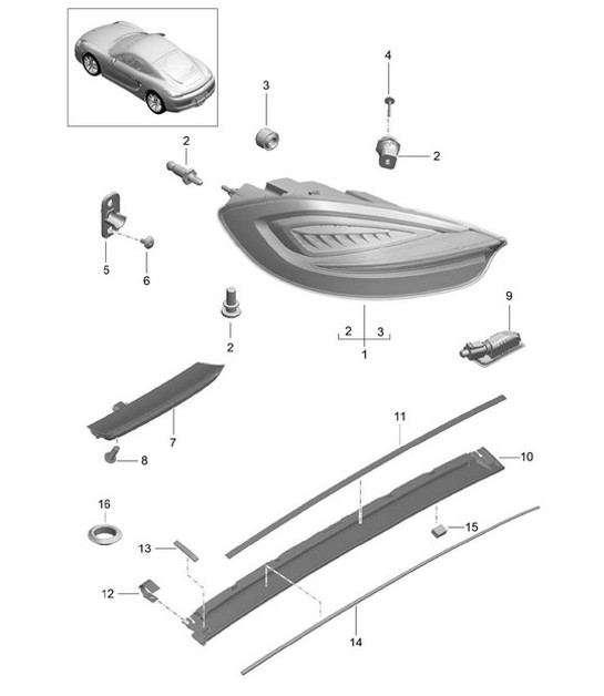 Diagram 905-005 Porsche 卡宴 S Coupe V8 4.0L 474Hp 