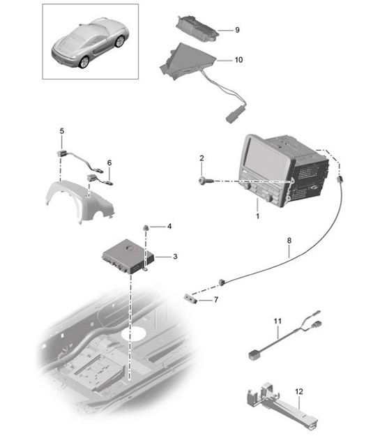Diagram 911-000 Porsche Macan S benzina 2.9L V6 380Bhp 