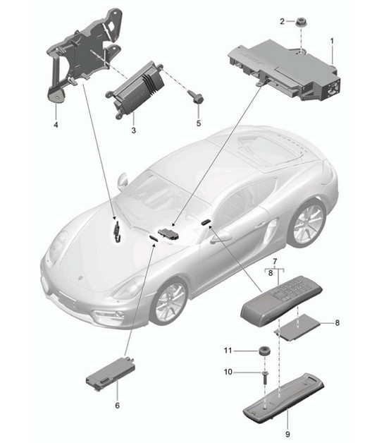 Diagram 911-010 Porsche Taycan GTS 