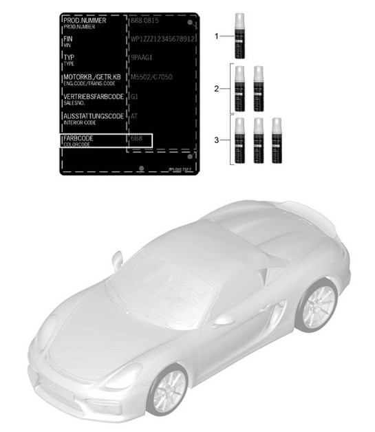 Diagram 004-000 Porsche 996 GT2 2001-05 Accessories & others 