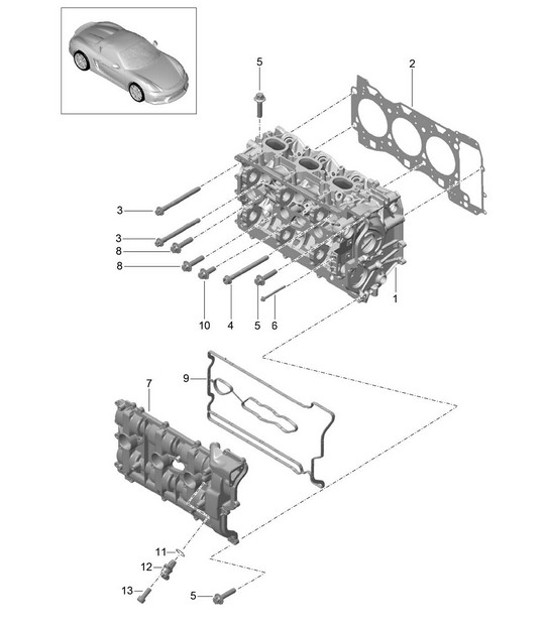Diagram 103-000 Porsche Macan Turbo 2.9L V6 440马力 