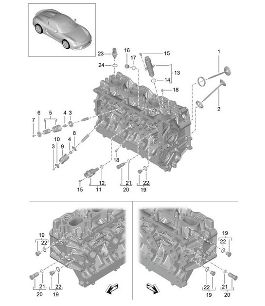 Diagram 103-005 Porsche 996 GT3 RS 2003-04 引擎