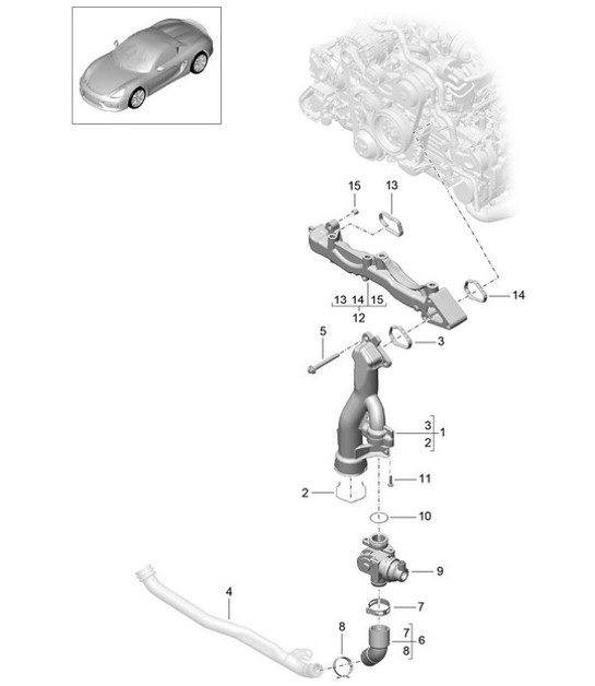 Diagram 105-003 Porsche 911/912 (1965-1989) Moteur