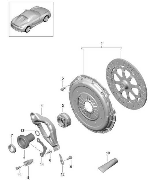 Diagram 301-000 Porsche Boxster 986/987/981 (1997-2016) Transmission