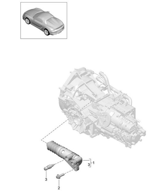 Diagram 301-005 Porsche 955 Cayenne Turbo 4.5L 2003-06 Transmission