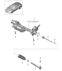 Steering gear / Steering parts 981.SP Boxster Spyder 2016
