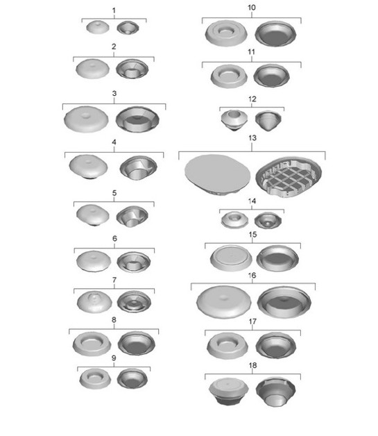 Diagram 801-002 Porsche Macan (95B) MK1 (2014-2018) Body