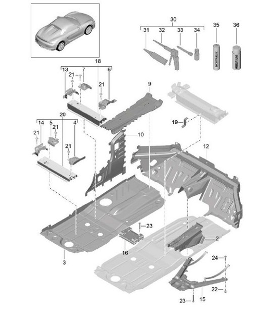 Diagram 801-020 Porsche Taycan (9J1) MK2 2024>> 