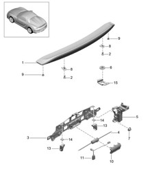 Spoiler posteriore 981.SP Boxster Spyder 2016