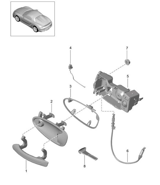 Diagram 804-020 Porsche 944S 2.5L 16V 1987-88 