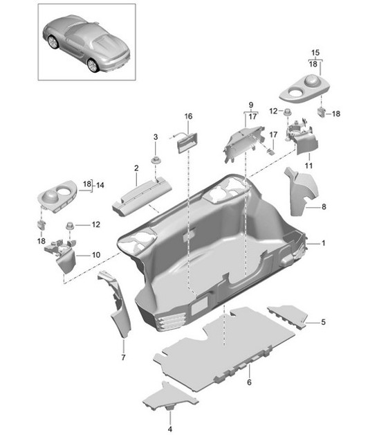 Diagram 807-005 Porsche 996 C4S 3.6L 09/01-2005 Carrozzeria