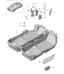 Flooring / Carpet 981.SP Boxster Spyder 2016
