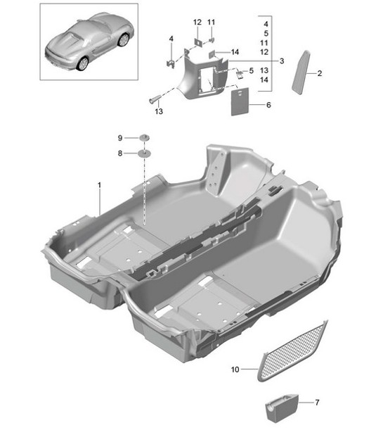 Diagram 807-010 Porsche Macan S benzina 3.0L V6 340Bhp Carrozzeria