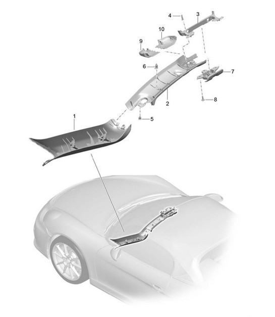 Diagram 807-050 Porsche 911 1984-1986 3.2L Body