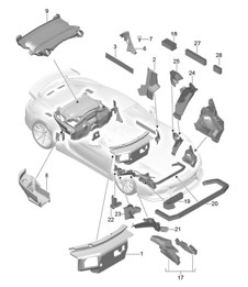 Body / Sound proofing 981.SP Boxster Spyder 2016