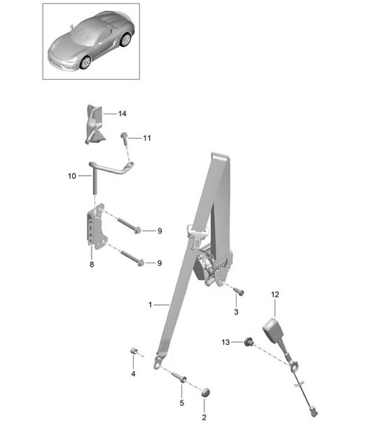 Diagram 812-000 Porsche 928S2 4.7L 1984-86 