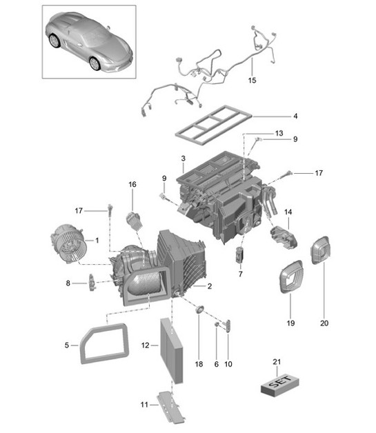 Diagram 813-010 Porsche 996 C2 3.6L 09/01-2005 Carrozzeria
