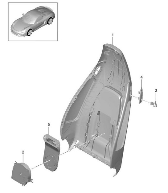 Diagram 817-019 Porsche 955 Cayenne 3.2L V6 2003-06 Body