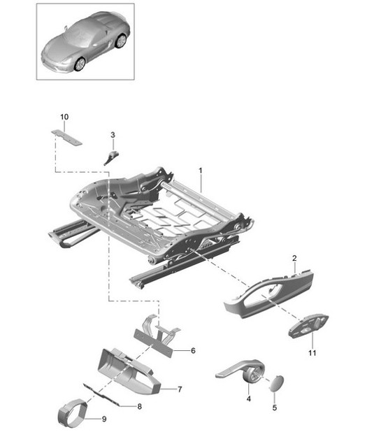 Diagram 817-023 Porsche Cayenne Turbo 4.5L 2003>> Carrozzeria