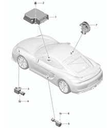 Centralina / Sensore / Airbag 981.SP Boxster Spyder 2016