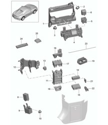 Central electrics / Dashboard 981.SP Boxster Spyder 2016