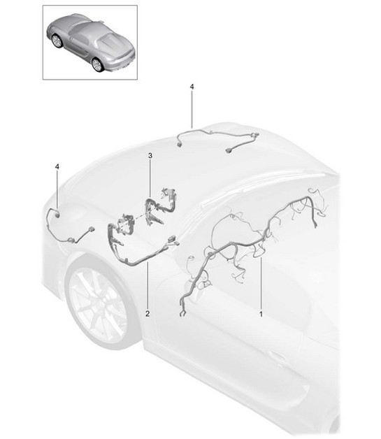 Diagram 902-011 Porsche Cayenne S 4.5L V8 2003>> Electrical equipment