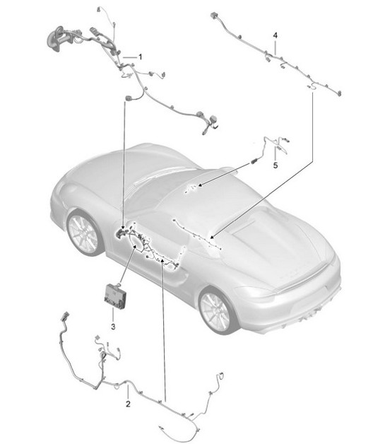 Diagram 902-015 Porsche Macan (95B) MK1 (2014-2018) Electrical equipment