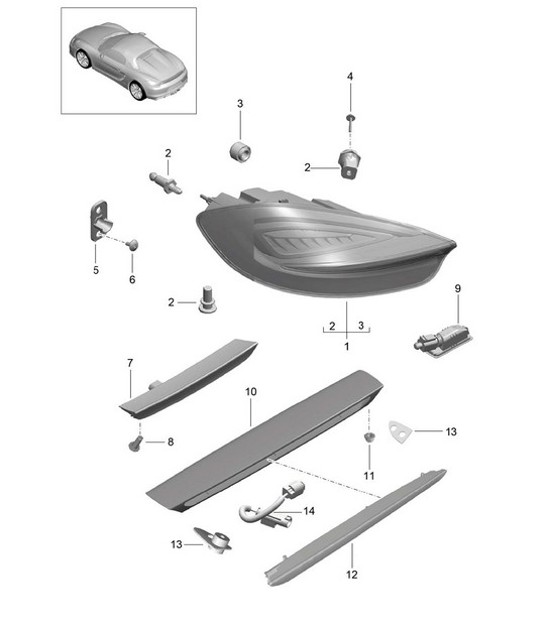 Diagram 905-005 Porsche 卡宴 S 4.5L V8 2003 年>> 电子设备